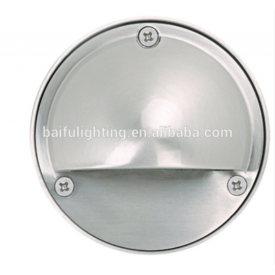 Stainless steel waterproof E27/LED round outdoor wall light